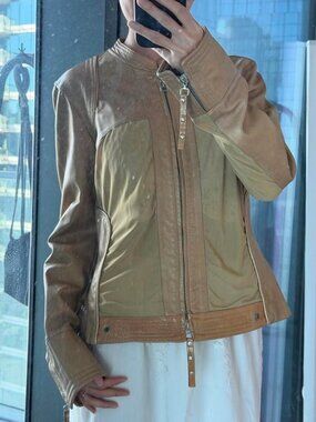 Vera Pelle Tan Leather Jacket